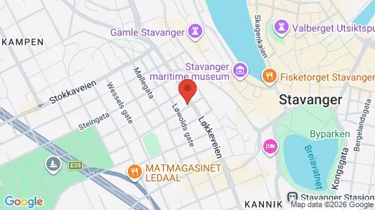 Apartments for rent i Stavanger - kort over placeringen