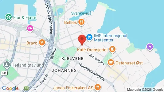 Rooms for rent i Stavanger - kort over placeringen