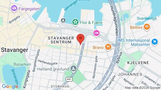 Apartments for rent i Stavanger - kort over placeringen
