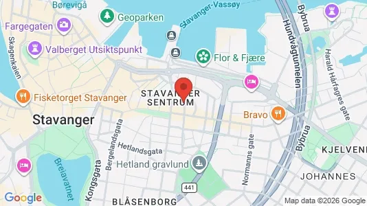 Apartments for rent i Stavanger - kort over placeringen