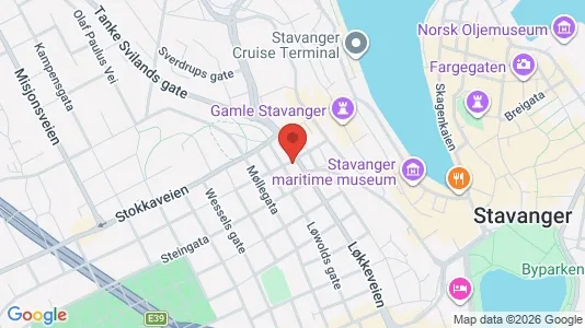 Apartments for rent i Stavanger - kort over placeringen