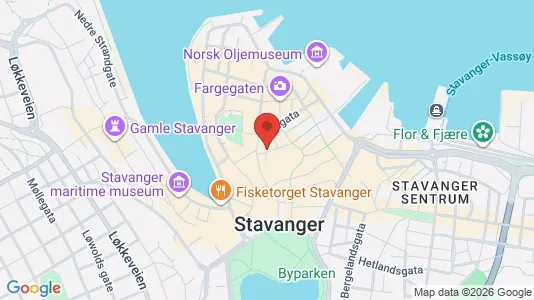 Rooms for rent i Stavanger - kort over placeringen