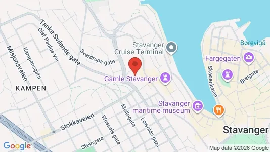 Apartments for rent i Stavanger - kort over placeringen