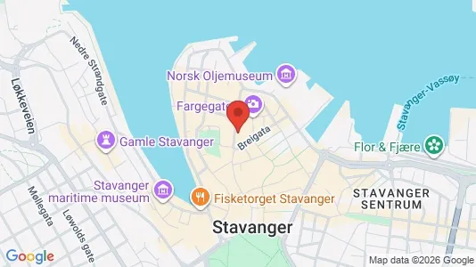Rooms for rent i Stavanger - kort over placeringen