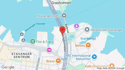 Apartments for rent i Stavanger - kort over placeringen