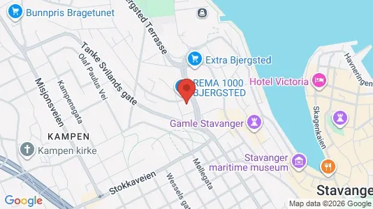 Apartments for rent i Stavanger - kort over placeringen