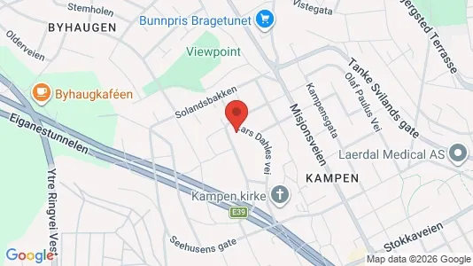 Rooms for rent i Stavanger - kort over placeringen