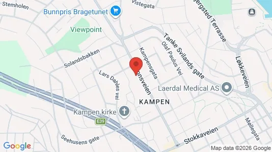 Rooms for rent i Stavanger - kort over placeringen
