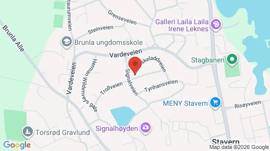 Rooms for rent i Larvik - kort over placeringen