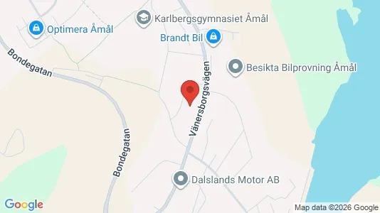 Apartments for rent i Åmål - kort over placeringen
