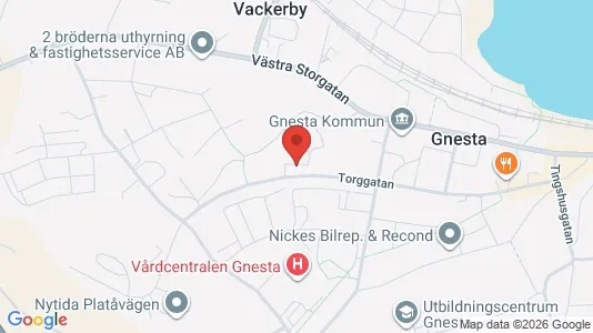 Apartments for rent i Gnesta - kort over placeringen