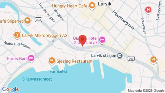 Apartments for rent i Larvik - kort over placeringen