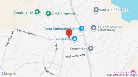 Apartments for rent i Åmål - kort over placeringen