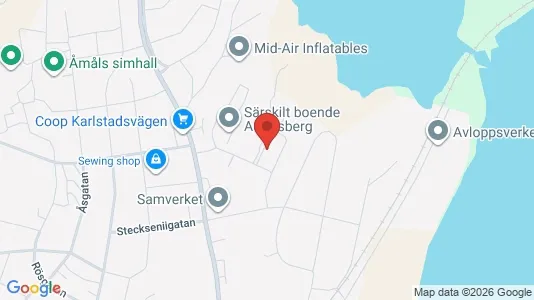 Apartments for rent i Åmål - kort over placeringen