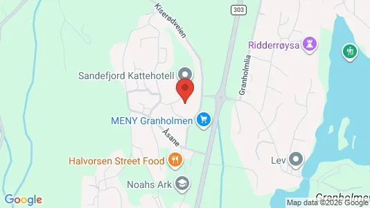 Apartments for rent i Sandefjord - kort over placeringen