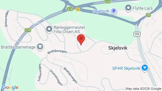 Rooms for rent i Porsgrunn - kort over placeringen