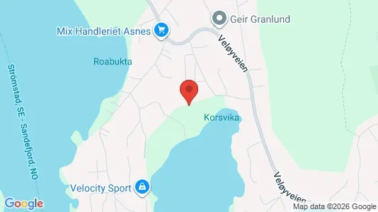 Apartments for rent i Sandefjord - kort over placeringen