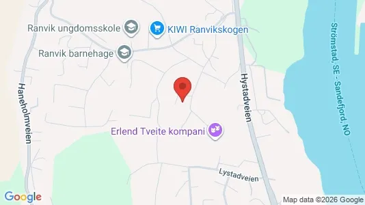 Apartments for rent i Sandefjord - kort over placeringen