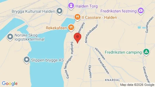 Apartments for rent i Halden - kort over placeringen