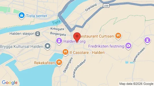 Apartments for rent i Halden - kort over placeringen