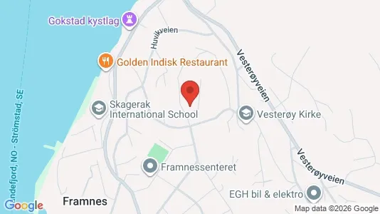 Apartments for rent i Sandefjord - kort over placeringen