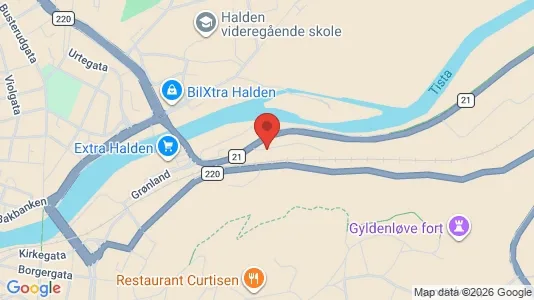 Apartments for rent i Halden - kort over placeringen