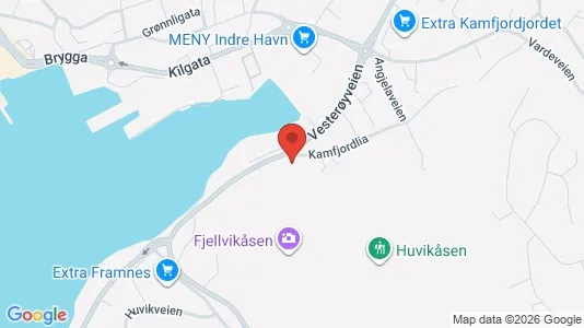 Apartments for rent i Sandefjord - kort over placeringen