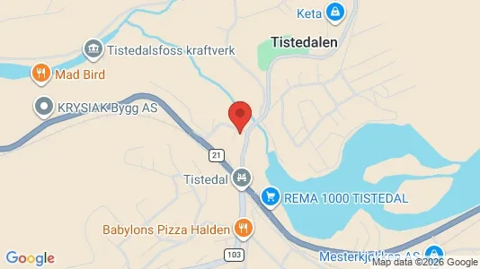 Apartments for rent i Halden - kort over placeringen