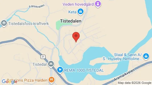 Apartments for rent i Halden - kort over placeringen
