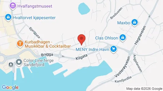 Apartments for rent i Sandefjord - kort over placeringen