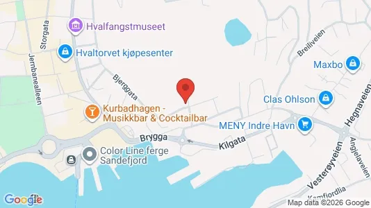 Apartments for rent i Sandefjord - kort over placeringen