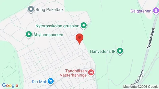Apartments for rent i Haninge - kort over placeringen