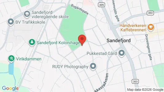 Apartments for rent i Sandefjord - kort over placeringen