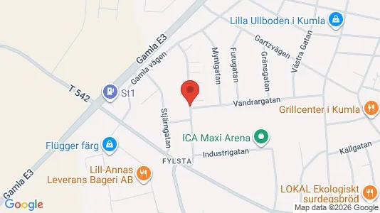 Apartments for rent i Kumla - kort over placeringen