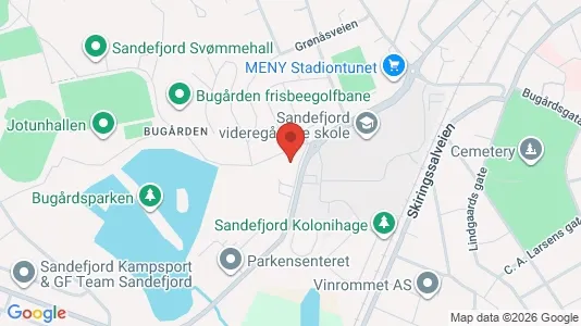 Apartments for rent i Sandefjord - kort over placeringen