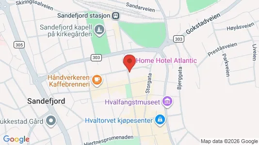 Apartments for rent i Sandefjord - kort over placeringen