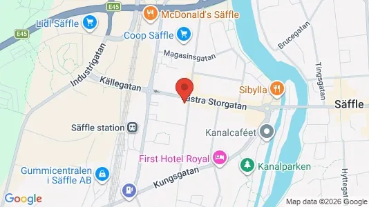 Apartments for rent i Säffle - kort over placeringen