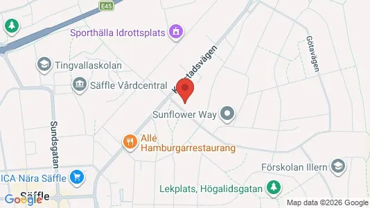 Apartments for rent i Säffle - kort over placeringen