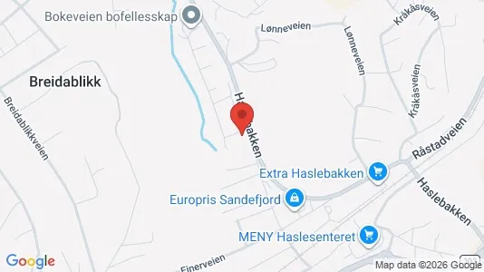 Apartments for rent i Sandefjord - kort over placeringen