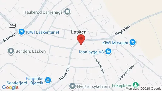 Apartments for rent i Sandefjord - kort over placeringen