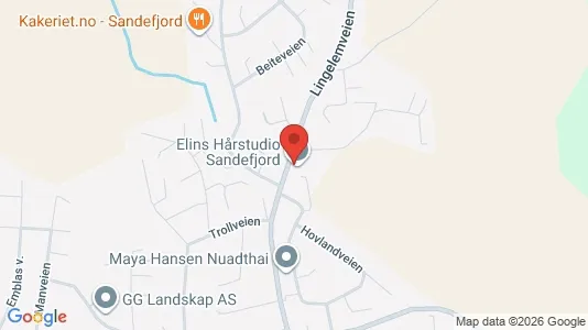 Apartments for rent i Sandefjord - kort over placeringen