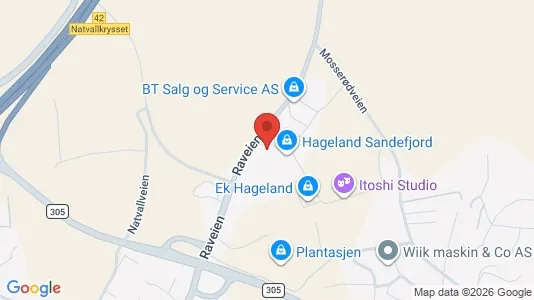 Apartments for rent i Sandefjord - kort over placeringen