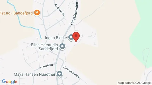 Apartments for rent i Sandefjord - kort over placeringen