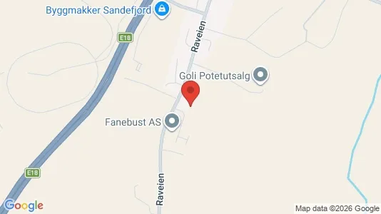 Apartments for rent i Sandefjord - kort over placeringen