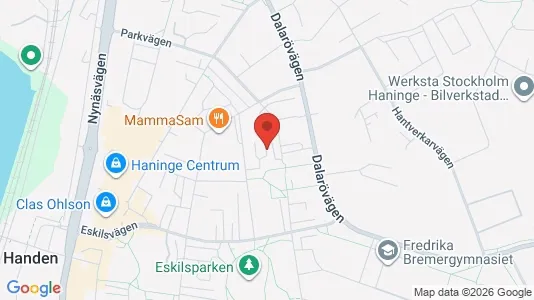 Apartments for rent i Haninge - kort over placeringen