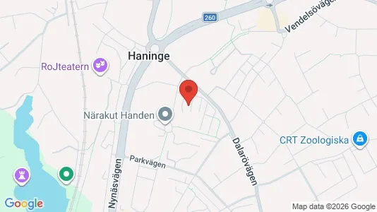 Apartments for rent i Haninge - kort over placeringen