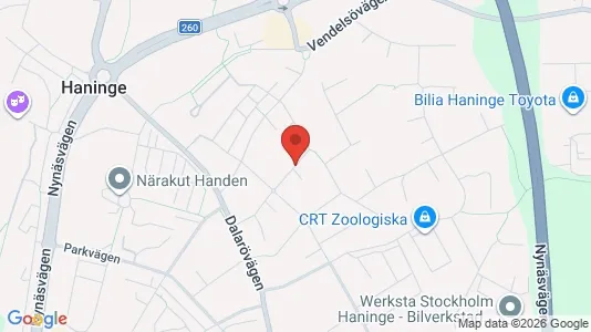 Apartments for rent i Haninge - kort over placeringen