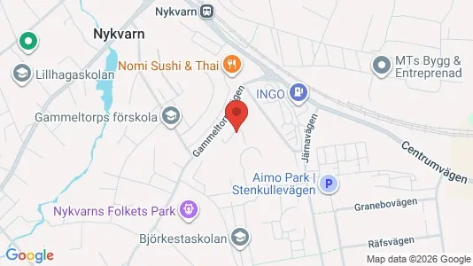 Apartments for rent i Nykvarn - kort over placeringen