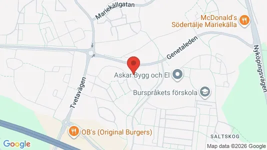 Apartments for rent i Södertälje - kort over placeringen