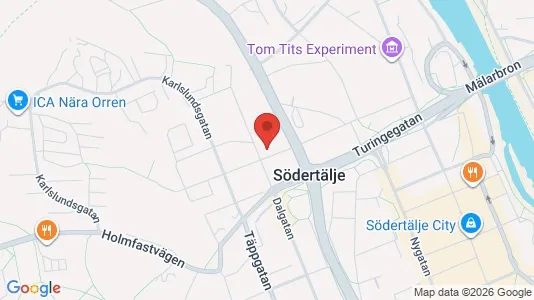 Apartments for rent i Södertälje - kort over placeringen
